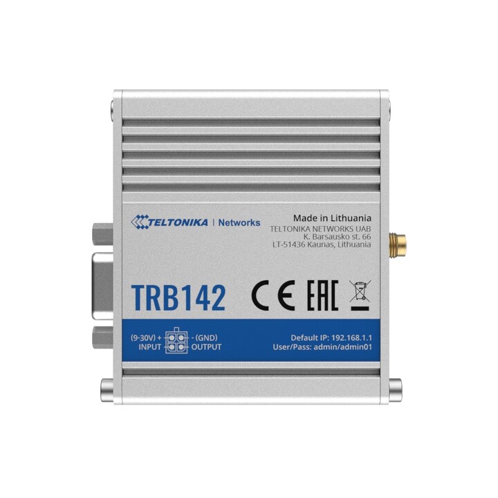 Teltonika Trb142 IoT-Gateway, LTE Cat 1, RS232, Fernverwaltung