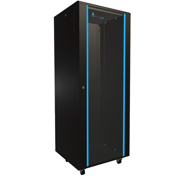 Gabinete para rack Extralink 32U 600x600 Preto