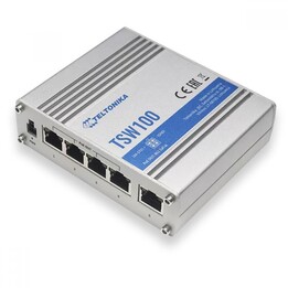 Switch PoE Teltonika TSW100, 5 ports RJ45 1000 Mb/s, 4 ports PoE, 60 W