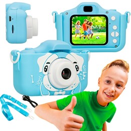 Cámara Digital Extralink Kids H28 Single Azul, 1080p 30fps, Pantalla de 2.0"