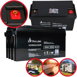 Extralink AGM 12V 65ah Battery, Maintenance Free