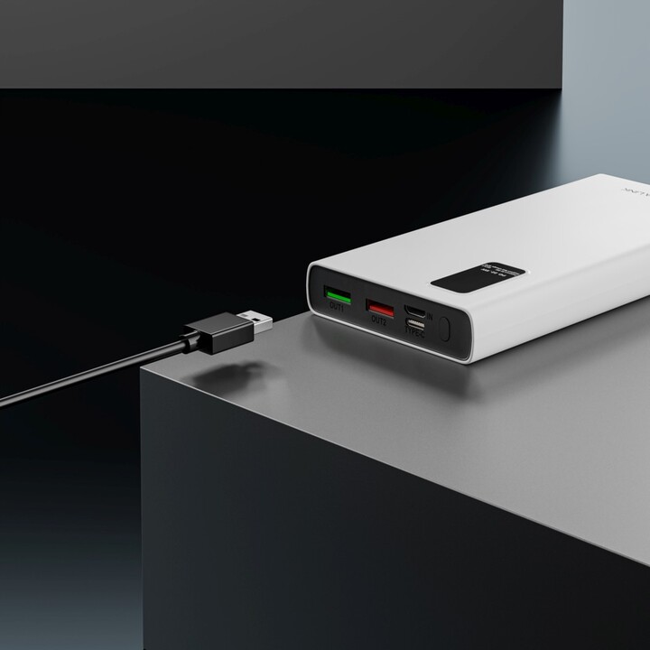 Power Bank Extralink Epb-067w 10000mah White, Fast Charging, Usb-c