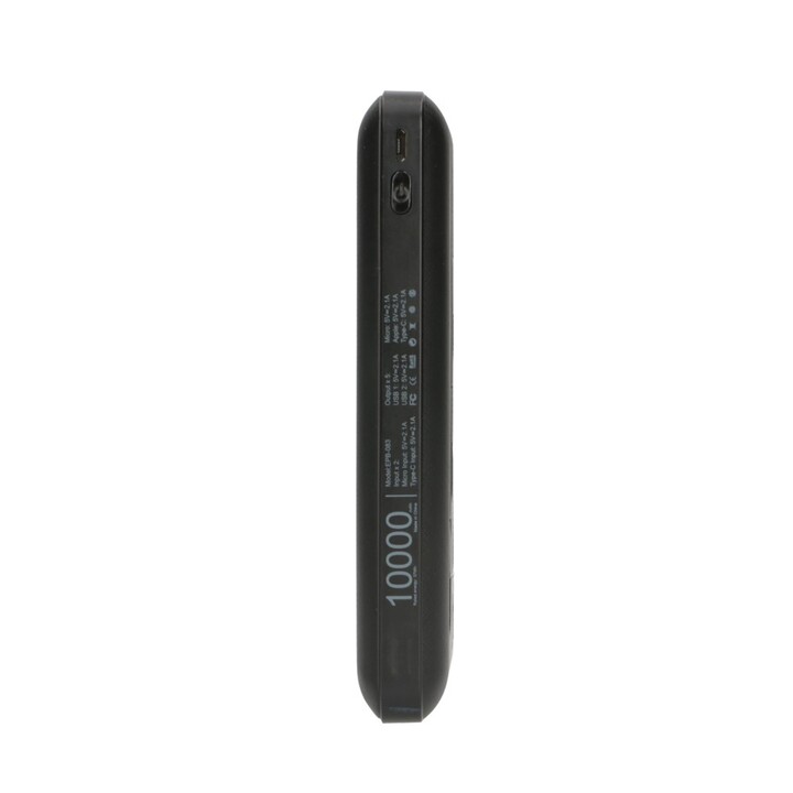 Extralink EPB-083 Powerbank 10000 mAh Schwarz, Tragbares Ladegerät, USB-C