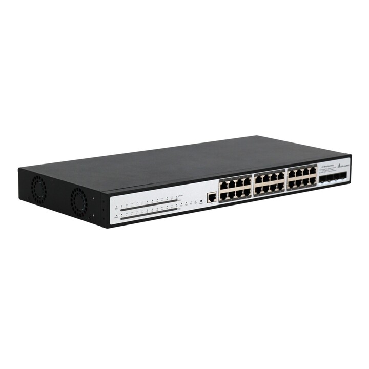 Switch PoE Extralink Chiron Pro, 24x Rj45 1000mb/s Poe, 4x Sfp+, L3, Gestionado, 370w