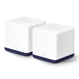 Sistema Mesh Wi-fi Mercusys Halo H50g (paquete de 2), Ac1900 Doble Banda, 3x Rj45 1000mb/s