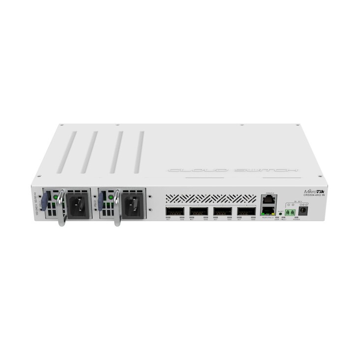 Mikrotik CRS504-4XQ-IN Switch, Cloud-Router-Switch, 4x 100G QFP28, 1x RJ45 100 Mbit/s