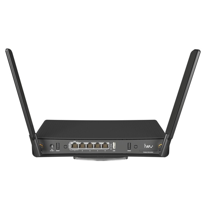 Router Wifi Mikrotik hAP Ax3, C53uig+5hpaxd2hpaxd, Doble Banda, 4x Rj45 1000mb/s, 1x Rj45 2.5gb/s