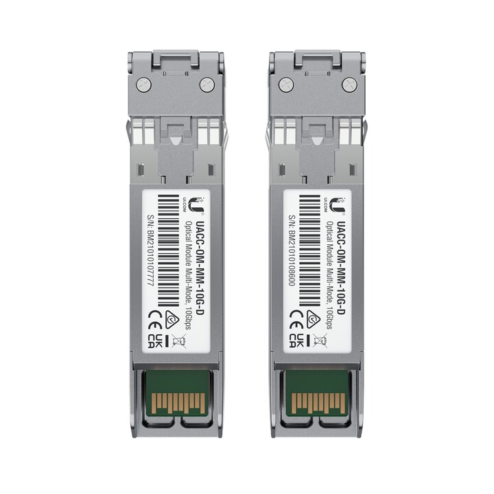 SFP+-Modul Ubiquiti Uacc-om-mm-10g-d-2, Duplex LC, MM, 850 nm, 10 Gbit/s, 300 m