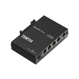 Switch Teltonika TSW114, 5x RJ45 1000 Mb/s, trilho DIN