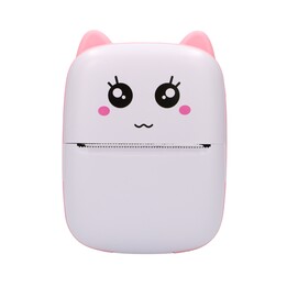 Stampante termica mini Extralink Epp-001 rosa, Bluetooth, USB-C, 1200 mAh, 210 dpi
