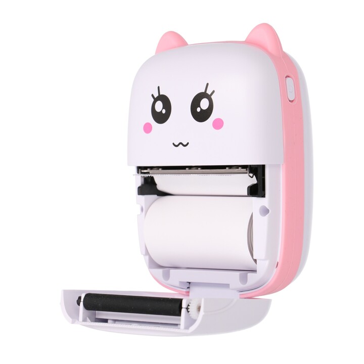 Extralink Epp-001 Pink Mini Thermal Printer, Bluetooth, Usb-c, 1200 Mah, 210 dpi