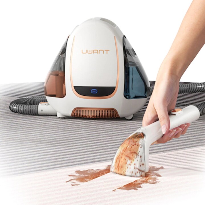 Aspirador de água Uwant B100-s para carpetes, sofás, estofados e carros, 450 W, 12.000 Pa, reservatório de 1.800 ml.
