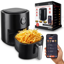 Fritadeira de ar doméstico Extralink Sj-400 4L Wifi EU | Freidora | 1300 W