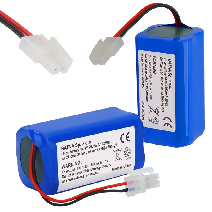 Battery, Battery Pack for Xiaomi Mi Robot Vacuum Mop Essential H18650ch-4s1p, 2500mAh 14.4v 36wh