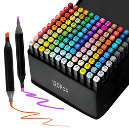 Extralink Alcohol-Based Marker Set, Markers, Pens, 120 Pieces