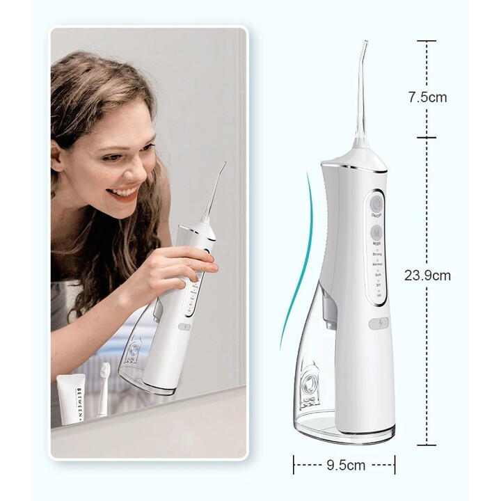 Irrigador Extralink Beauty Intelligent Water Flosser L8 Negro, 2000mah, Ipx7