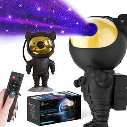 Lámpara Nocturna, Proyector de Estrellas Extralink Home Negro, para Niños, Astronauta