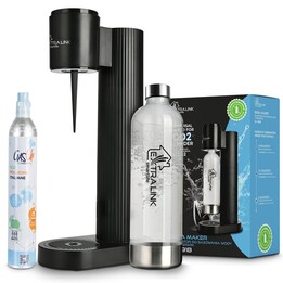 Extralink Smart Life Set, Hydrospark Black Carbonator Sj-191b + 1L Bottle + 425g CO2 Cylinder