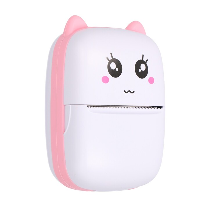 Stampante termica rosa Epp-001 + set Extralink di 5 rotoli di carta termica standard