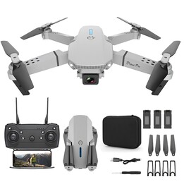 Drohnen-Set + 3 Akkus + E88 Pro Drohnen-Koffer, 1800 mAh