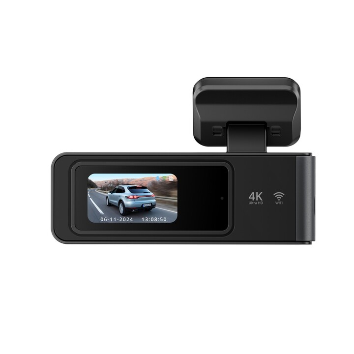 Caméra de voiture Kingslim E4 Dash, 4K, Wi-Fi