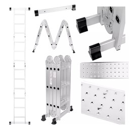 Extralink Drabina Przegubowa Lad3x4mp 3x4, 3,55 M (+ piattaforma)