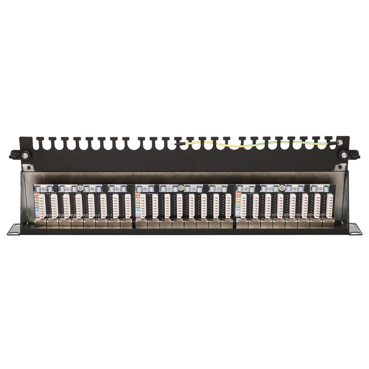 Extralink Cat6a Stp Connection Panel, 24 Ports