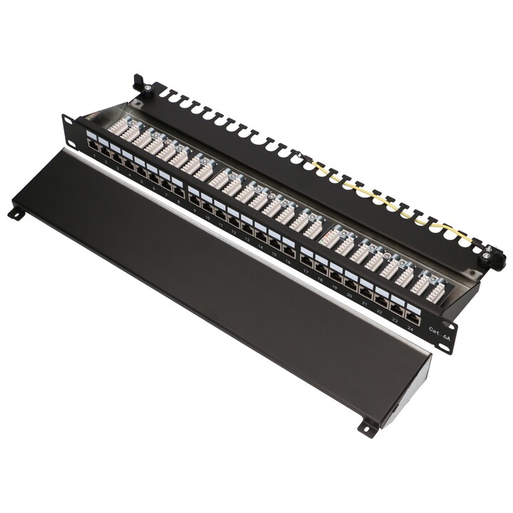 Extralink Cat6a Stp Connection Panel, 24 Ports