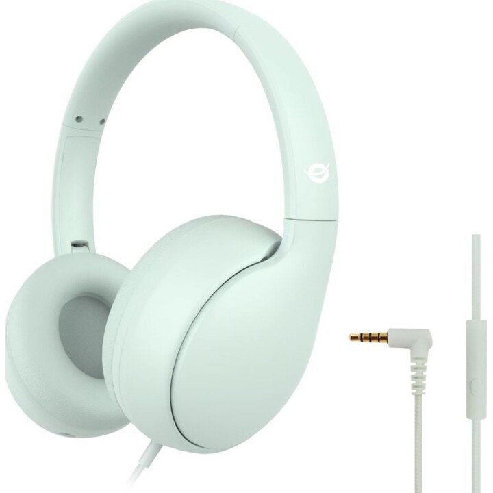 Headset infantil conceptronic parris04gt entrada 1xjack 3.5 plegable color verde claro