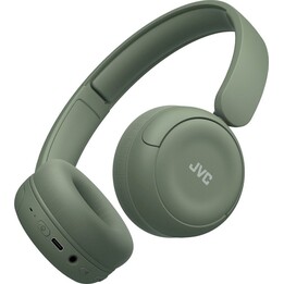 Cuffie wireless e cablate JVC HA-S59W, sovraurali per musica/uso quotidiano, USB tipo C, Bluetooth, verde