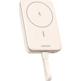 Ugreen PB760 10000mAh Wireless Magnetic Power Bank External Battery with 20W Fast Charging, Beige