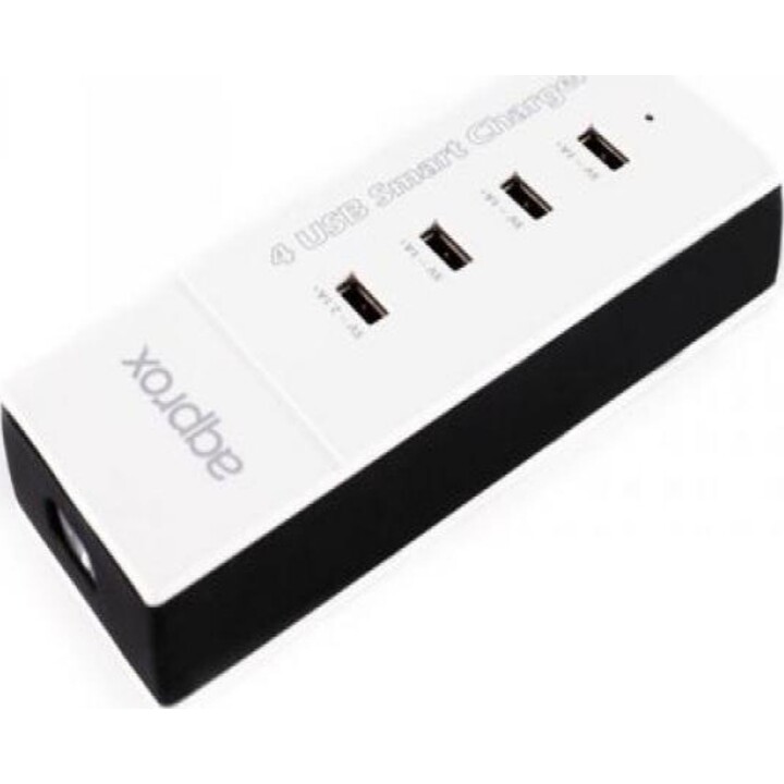 APPROX appUSB4PW Innenladegerät 4 USB Weiß