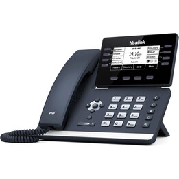 Yealink SIP-T53W - Teléfono VoIP con interfaz Bluetooth e identificador de llamadas - negro
