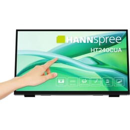 Hannspree HT240CUA 23.8" FullHD 100Hz VA Touchscreen Monitor with 6ms Response Time, Speakers, USB, HDMI, and VESA Mount