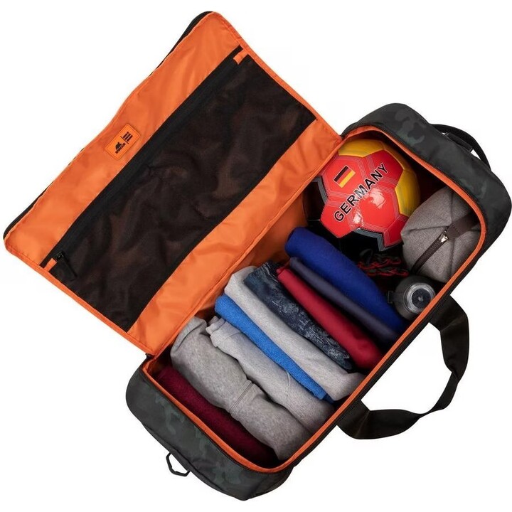 Bolsa de viaje Rivacase Sherwood 60L, Camuflaje 7643, Negro