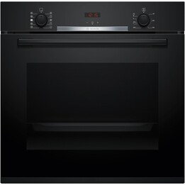 Bosch Serie 4 HQA334EB4, forno 71L 3400W con cottura 3D professionale ed elegante finitura nera, nero