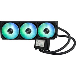 Kit de arrefecimento líquido Asus MAX GAMING LC 360 ARGB com LCD de 360 mm e 3 ventoinhas ARGB LCD