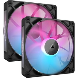 Corsair iCUE LINK RX140 RGB Starter Kit 2 Ventiladores Suplementarios PWM Negros