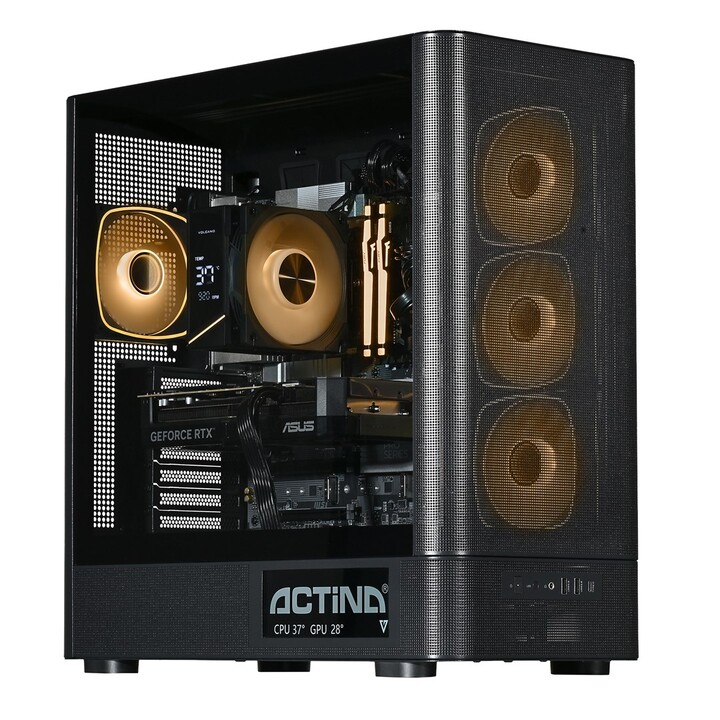 Actina 5901443441939 PC Intel Core Ultra 5 250K Plus 32 Go DDR5-SDRAM 1 To SSD NVIDIA GeForce RTX 5070 Midi Tower Noir
