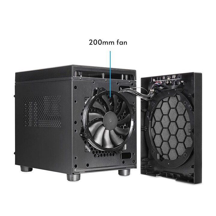 Custodia per computer Chieftec CI-03B-OP Cubo Nero
