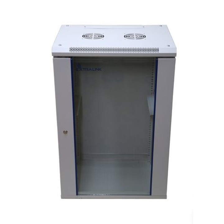 Extralink Armario rackmount 15U 600x600 Gris montaje en la pared