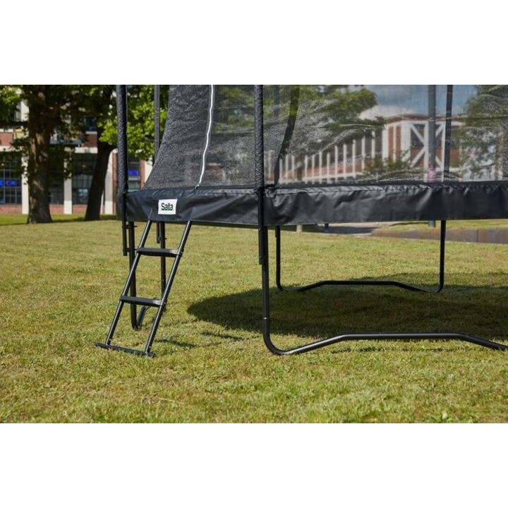 Escalera Salta, escalera para cama elástica 86 x 52 cm, negra