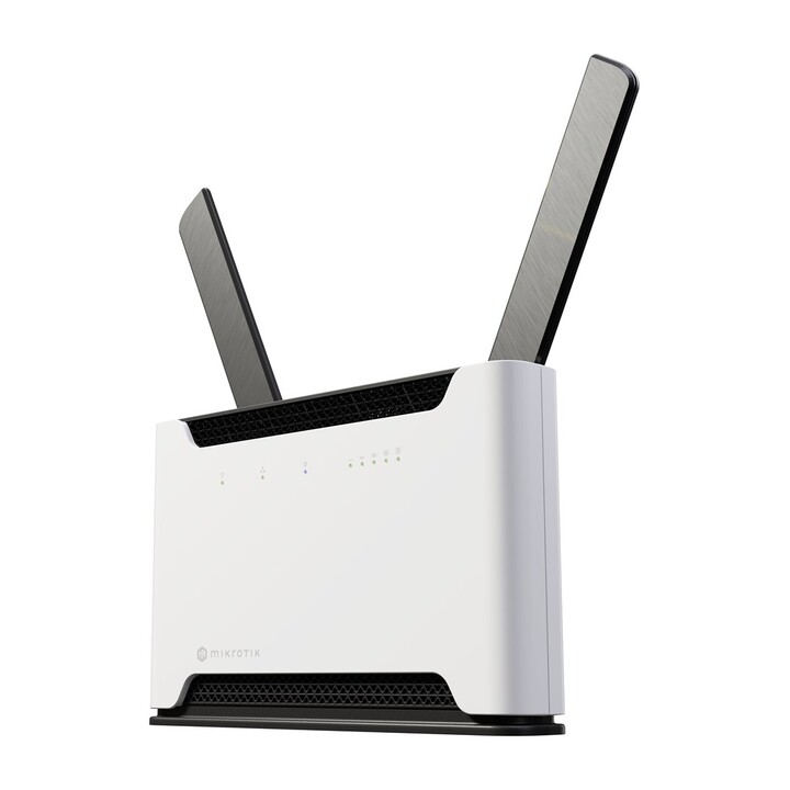Roteador sem fio Mikrotik Chateau 5G R17 ax Dual Band Gigabit Ethernet (2,4 GHz / 5 GHz) Preto, Cinza