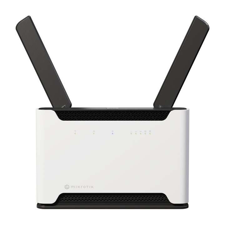 Roteador sem fio Mikrotik Chateau 5G R17 ax Dual Band Gigabit Ethernet (2,4 GHz / 5 GHz) Preto, Cinza