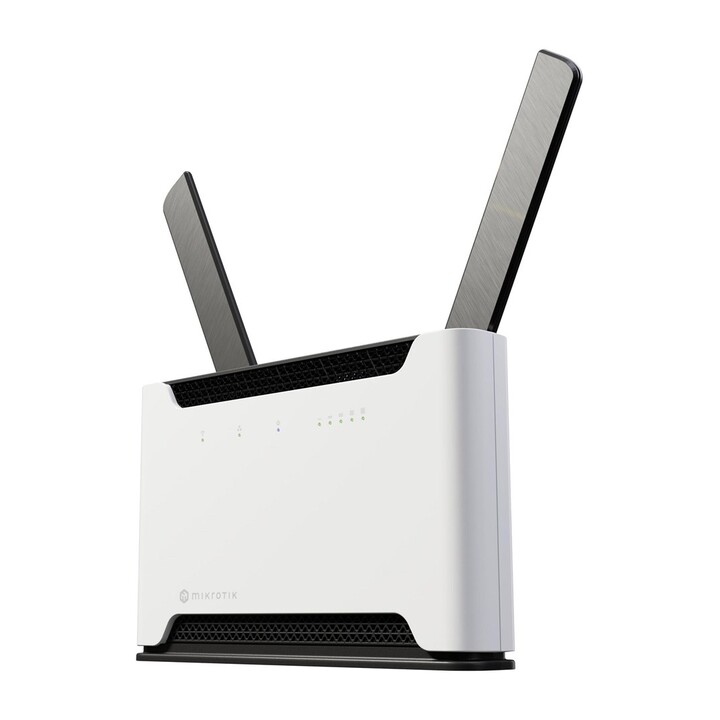 Roteador sem fio Mikrotik Chateau 5G R17 ax Dual Band Gigabit Ethernet (2,4 GHz / 5 GHz) Preto, Cinza