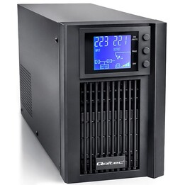 Qoltec Zasilacz awaryjny UPS Pure Sine Wave | 1kVA | 800W | AVR | LCD | Seio nasal