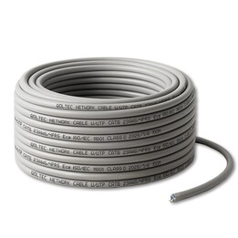 Qoltec Kabel Patchcord sieciowy skrętka UTP| Miedziany Cu |CAT6 | Alta velocidade 1Gb/s | LAN | 100m | estranho