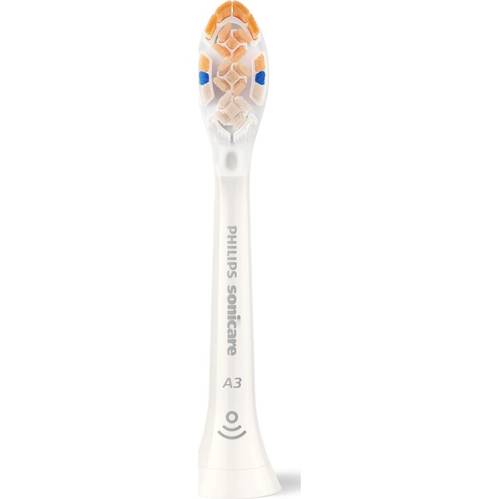 Philips Sonicare A3 Premium All-in-One, têtes de brosse à dents de rechange originales, blanches, 2 paquets