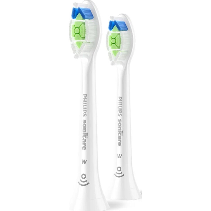 Philips Sonicare W2 Optimal White, cabezales de cepillo dental de repuesto originales, blanco, paquete de 2