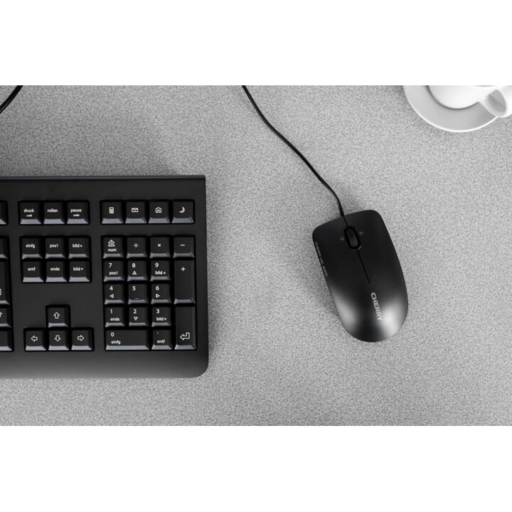 Tastiera Cherry, cablata, nera, USB, standard, AZERTY